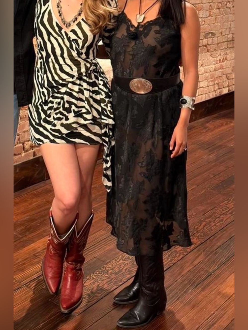 🖤 Vintage 90s/Y2K Honors Intimates Black Floral Burnout Slip Dress